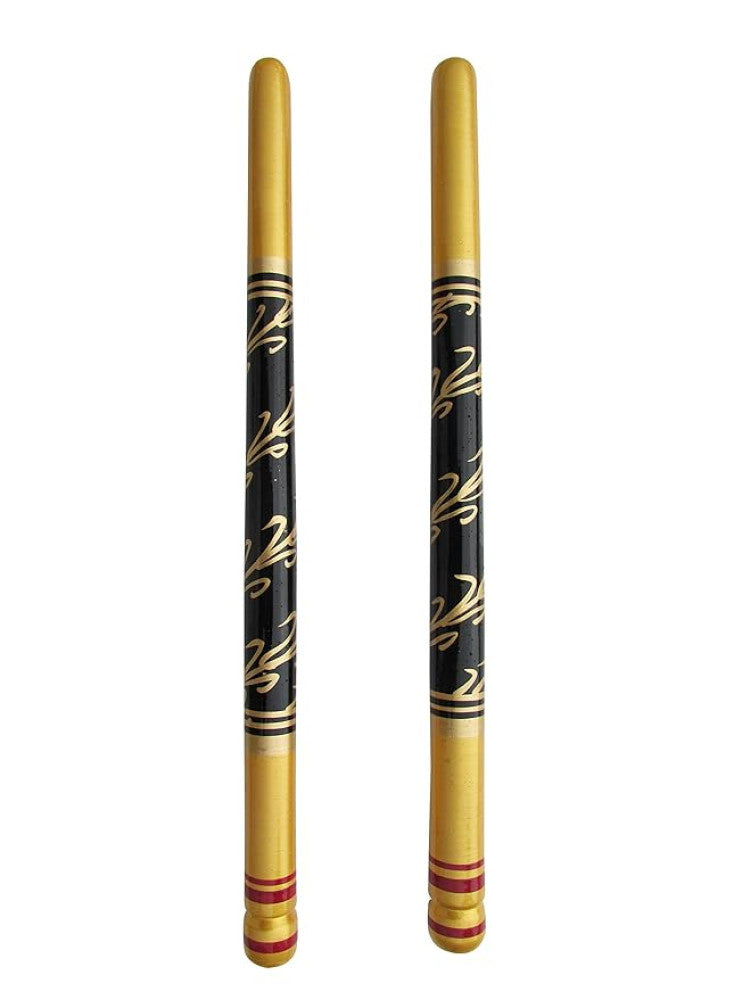 Sankheda Handpainted Wooden Dandiya Sticks Style 4