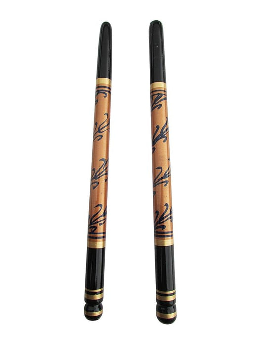 Sankheda Handpainted Wooden Dandiya Sticks Style 9