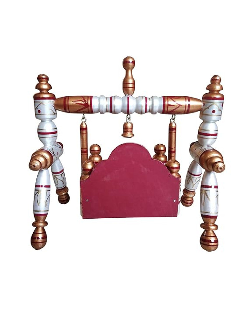 Sankheda Laddu Gopal Jhula Pearl White Copper