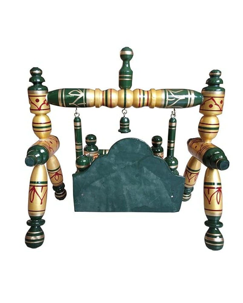 Sankheda Laddu Gopal Jhula Pearl Yellow Green