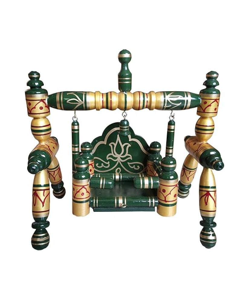 Sankheda Laddu Gopal Jhula Pearl Yellow Green