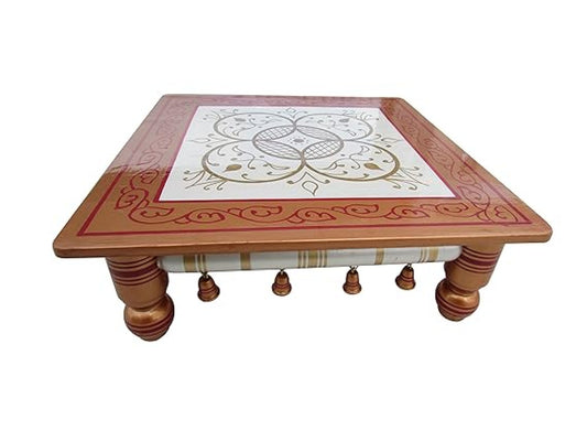 Sankheda Pearl White Copper Chowki Bazot