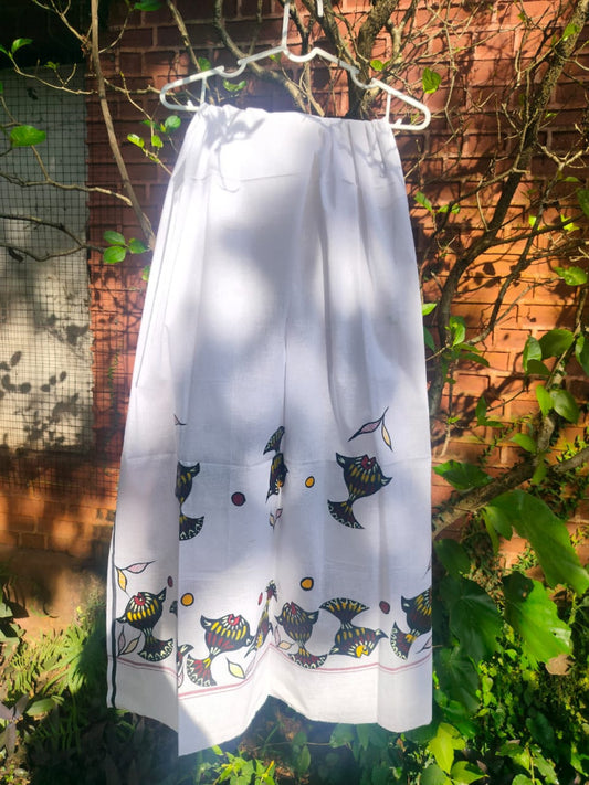 Sohrai Khovar Hand-Painted Gamcha Style 11