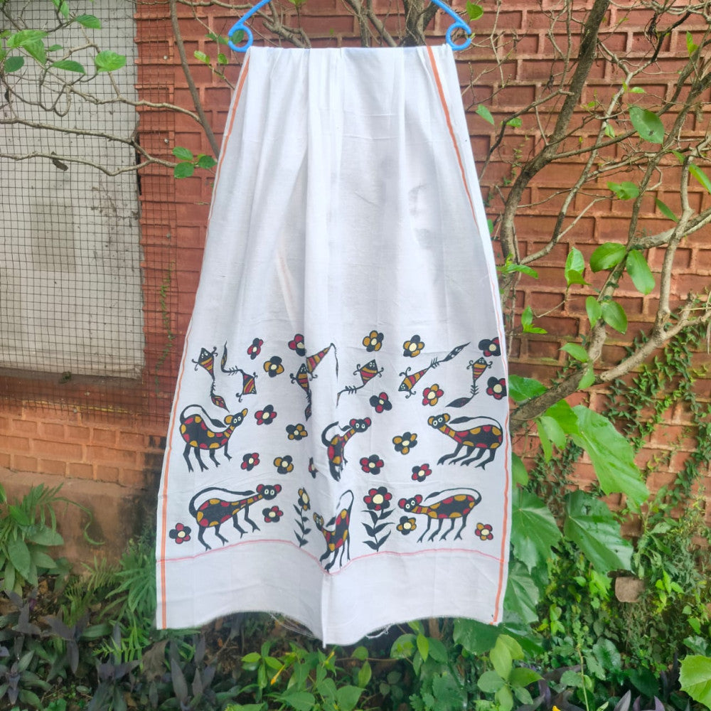 Sohrai Khovar Hand-Painted Gamcha Style 20