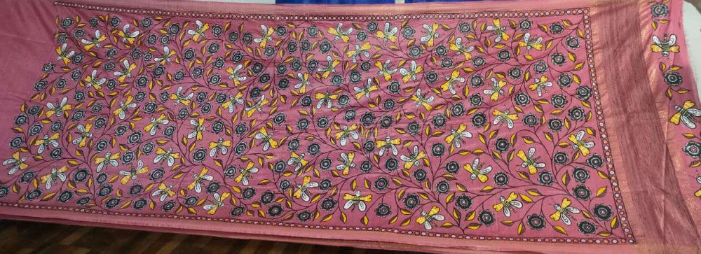 Sohrai Khovar Tussar Munga Silk Saree Style 2