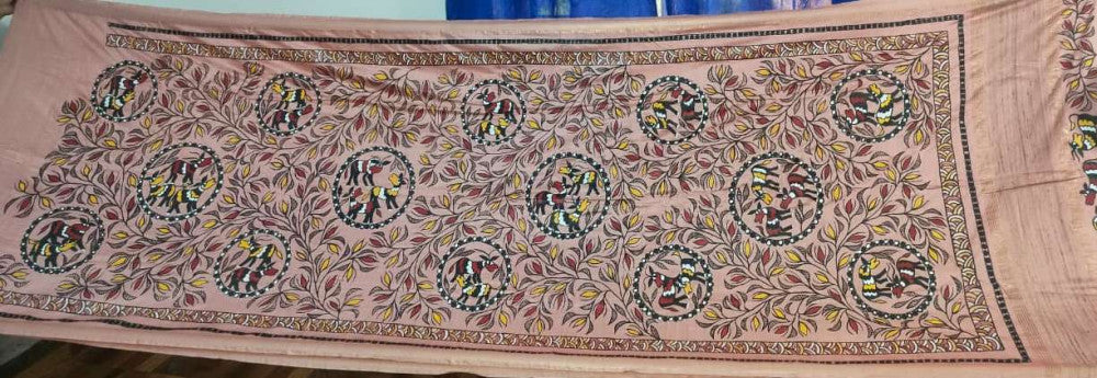 Sohrai Khovar Tussar Munga Silk Saree Style 3