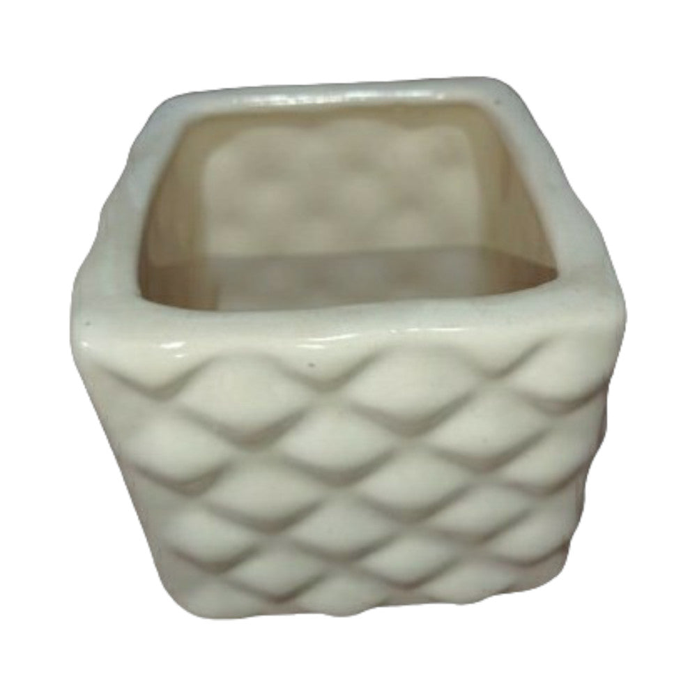 Square Shape Ceramic Plant Holder