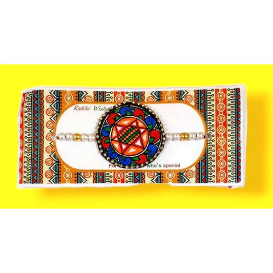 Star Design Madhubani Rakhi