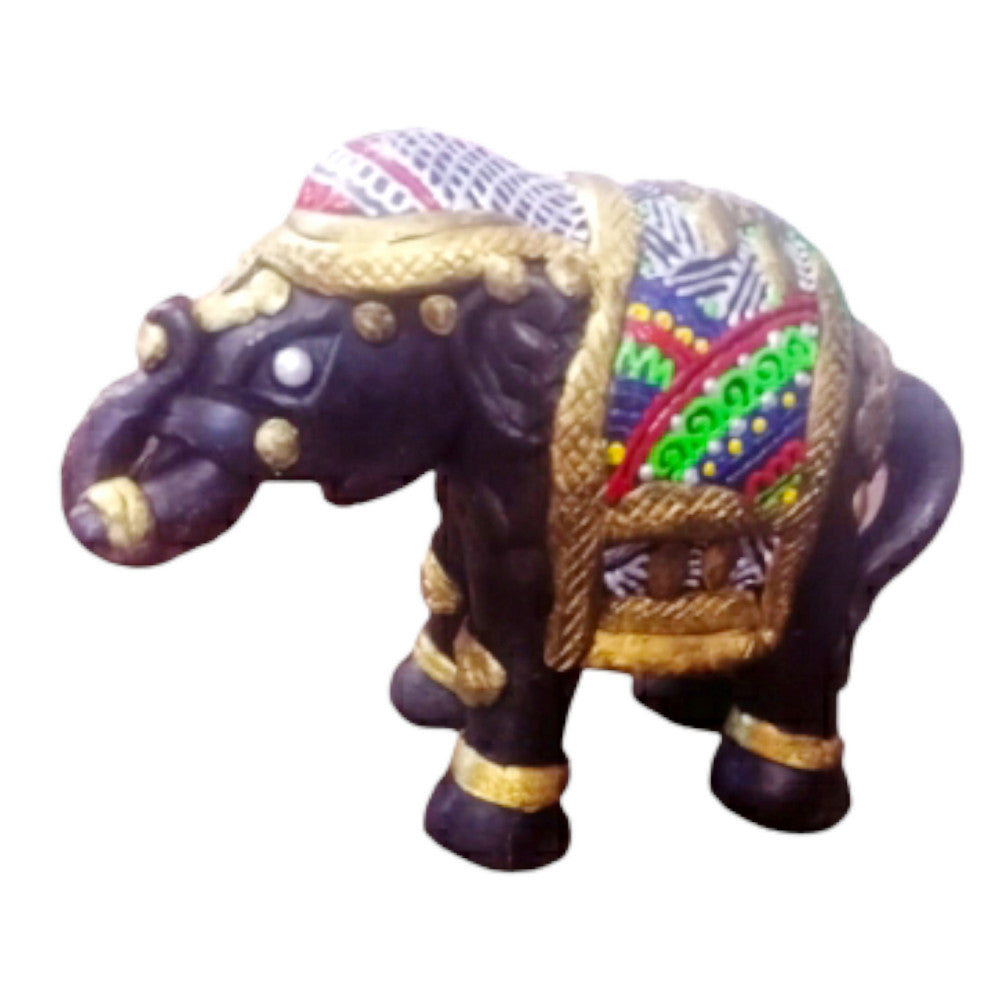 Terracota Elephant with Madubani Art