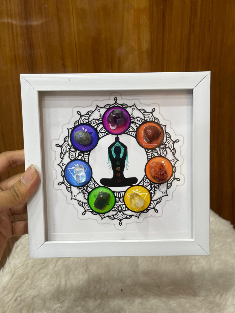 THE 7 CHAKRAS CRYSTAL FRAME
