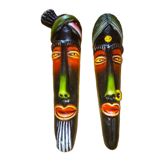 Thirukkanur Black And White Face Wall Hanging