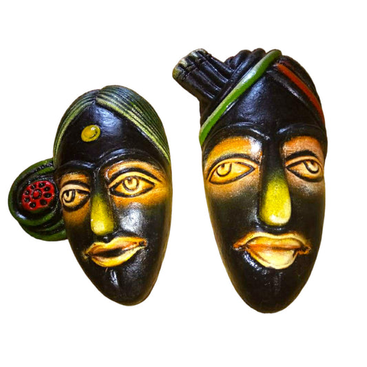 Thirukkanur Black Small Face Wall Hanging