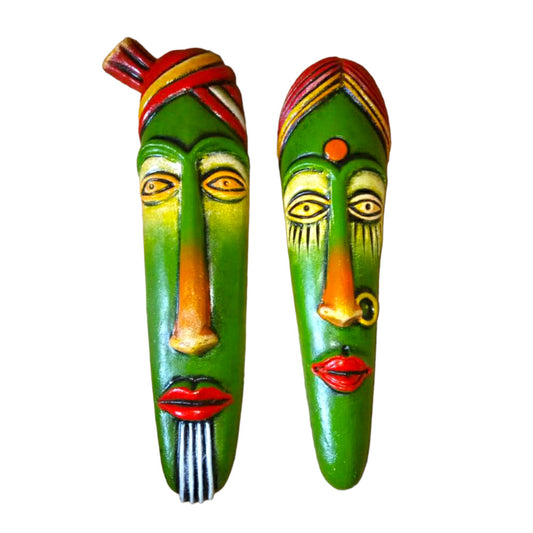 Thirukkanur green Face Wall Hanging