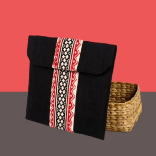 Toda Embroidered Elegant I-Pad Cover - Black