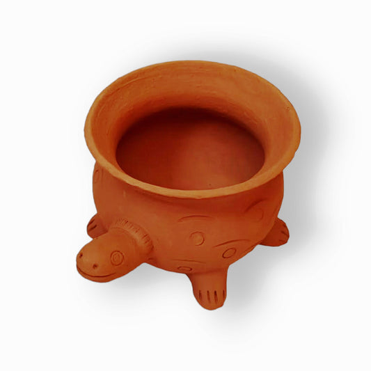 Tortoise Planter Clay Terracotta Of Molela Art
