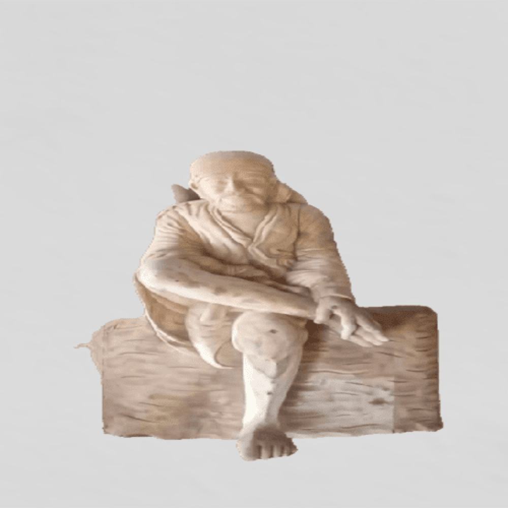 Traditional Handcrafted Kallakurichi Wood Carved Shirdi Sai Baba