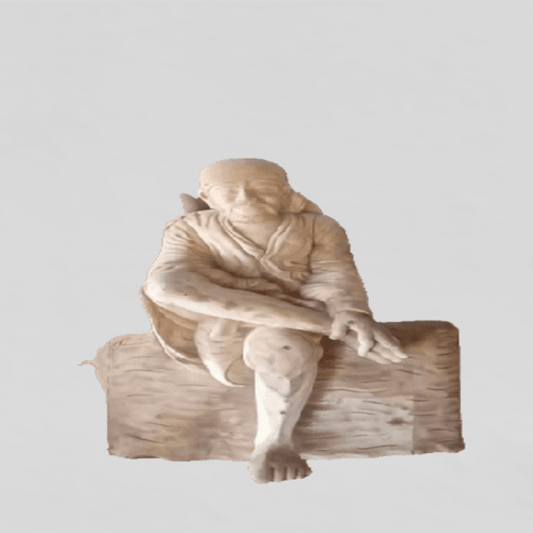 Traditional Handcrafted Kallakurichi Wood Carved Shirdi Sai Baba