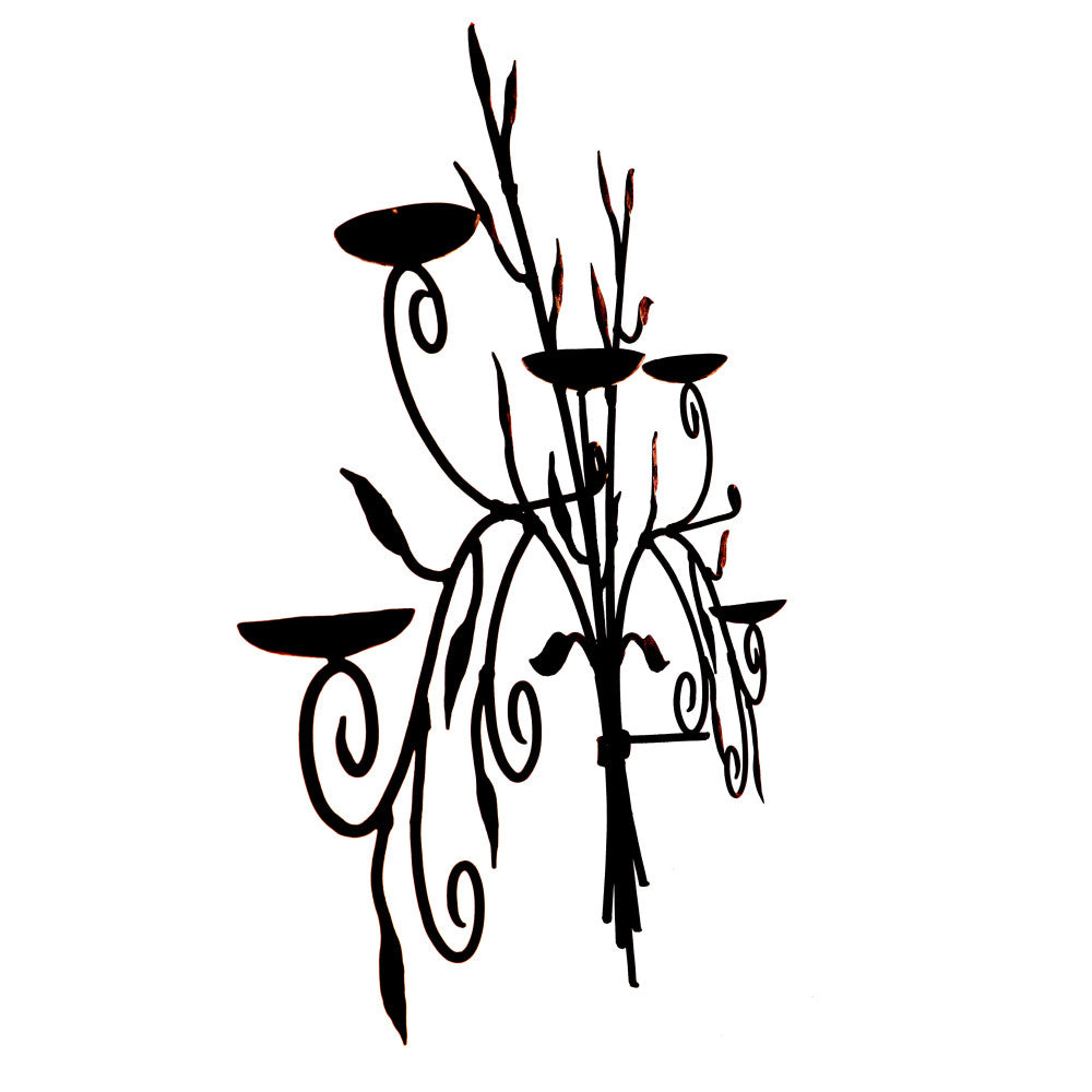 Tree hanging candle holder