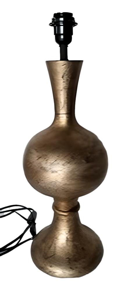 Trendy Golden Table Lamp Without Shade