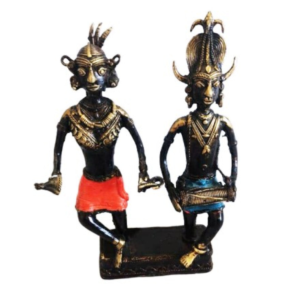 Tribal Man & Woman dancing stand