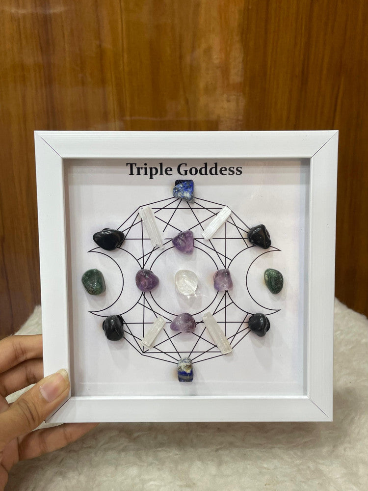 Triple Goddess Crystal Frame