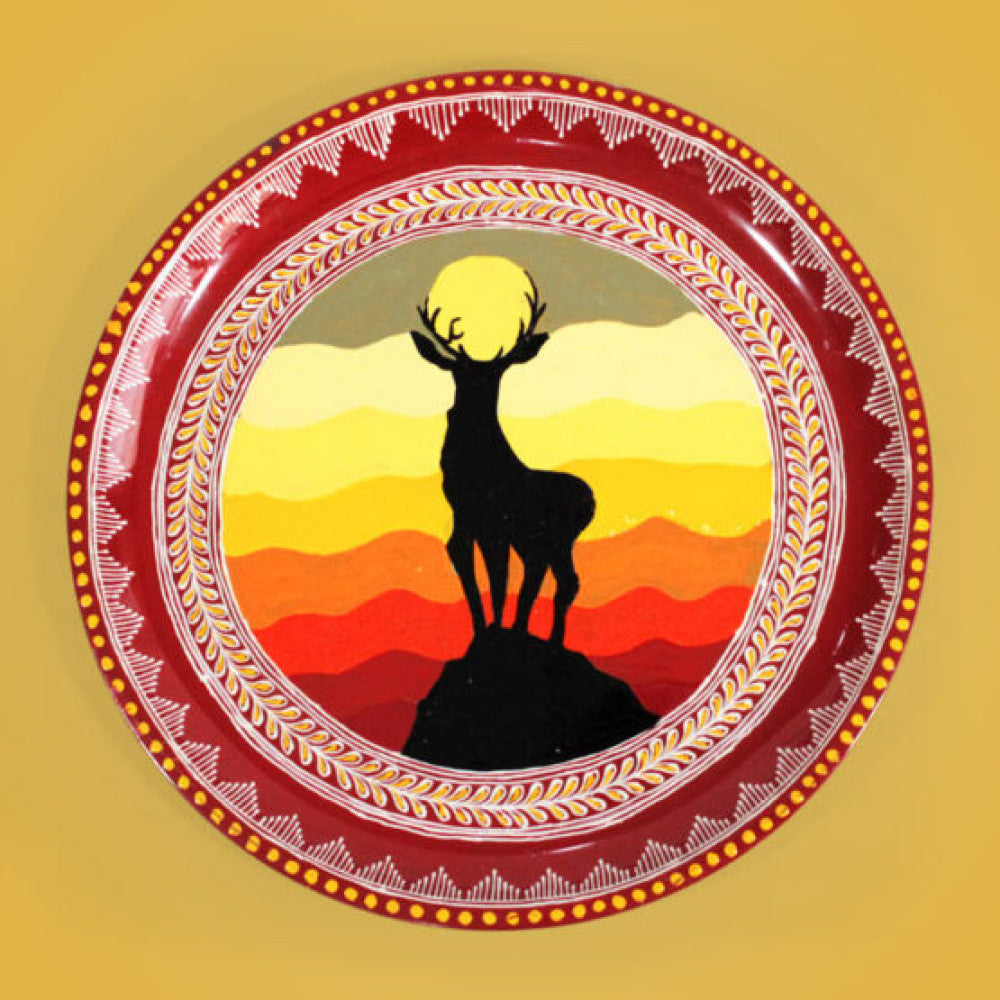 Uttarakhand Aipan Art Plate