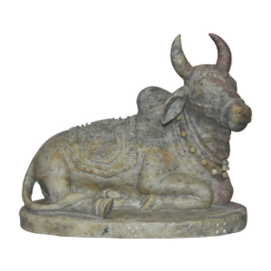 Sitting Nandi Varanasi Soft Jaali Work