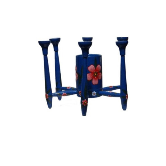 Varanasi Wooden Lacquerware & Toys Decorative Glass & Spoon Holder