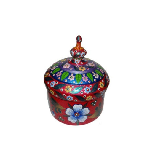 Varanasi Wooden Lacquerware & Toys Decorative Sindoor Box