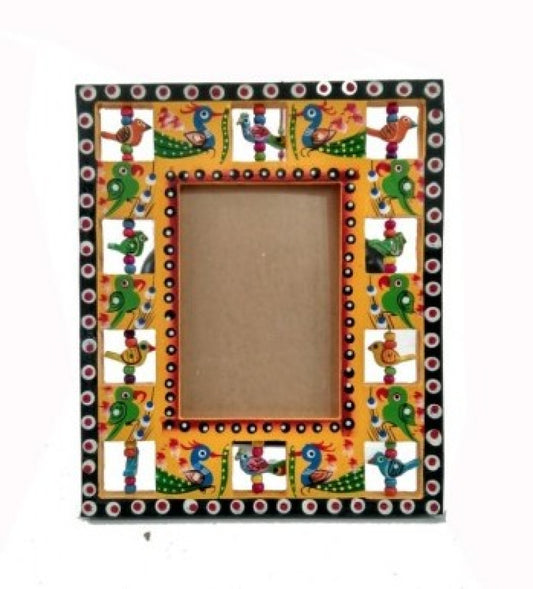 Varanasi Wooden Lacquerware & Toys Colorful Photo Frame By Om Handicrafts