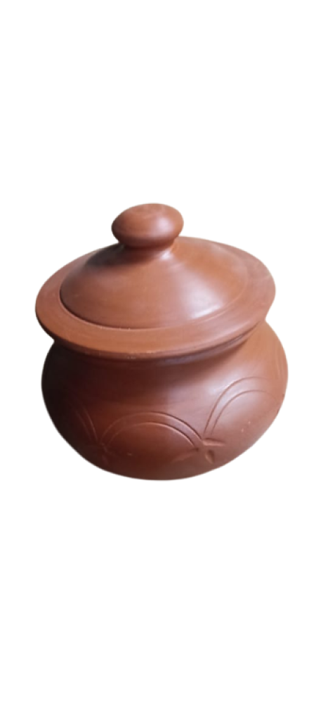 Villianur terracota Design Bowl with Lid