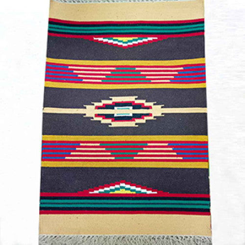 Handwoven Interlock Design Cotton Warangal Durries