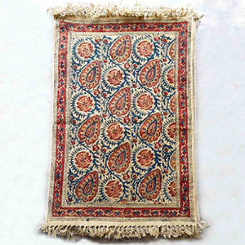 Handwoven Kalamkari Design Cotton Warangal Durries