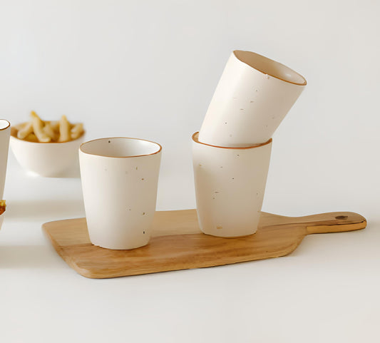 White Colour Drinking Glass