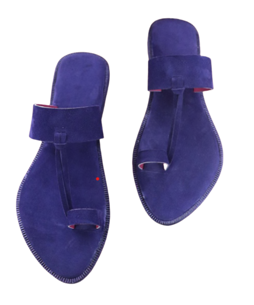 Women - Dark Blue Chappal