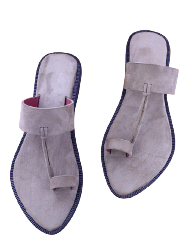 Women - Velvet Brown Chappal