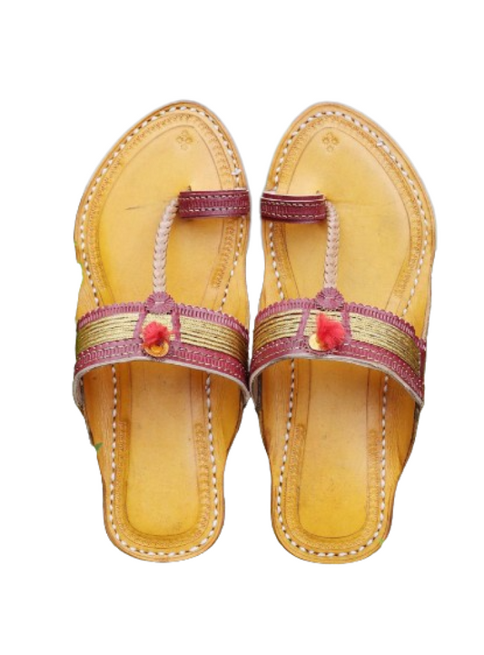 Women - Yellow Chappal (I)