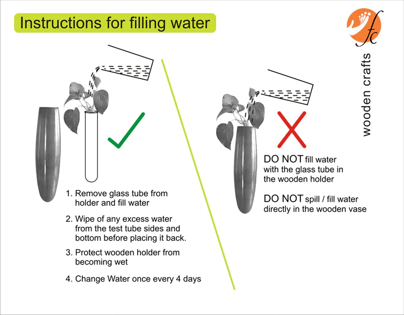 Wooden Home Decor Mini Wall Hanging Planter (Blue)