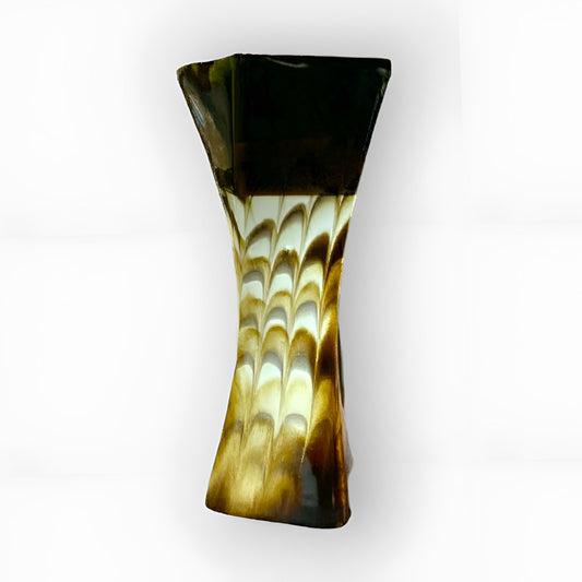 Yellow & Brown Vase Chunar Glaze Pottery