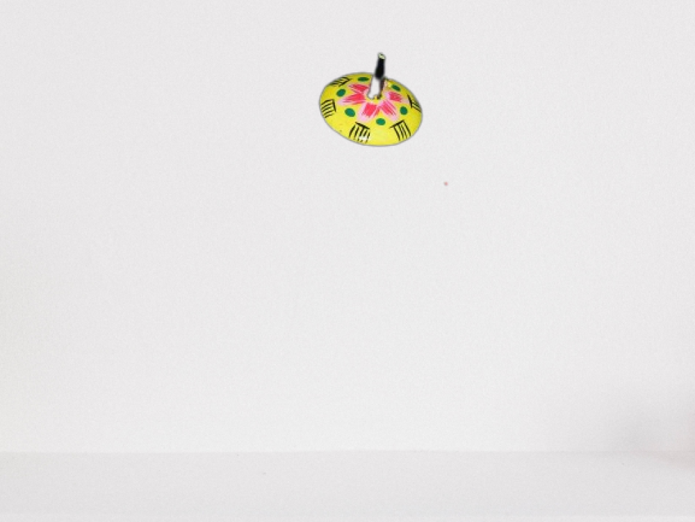 Yellow Firangi Mor Wooden Piece